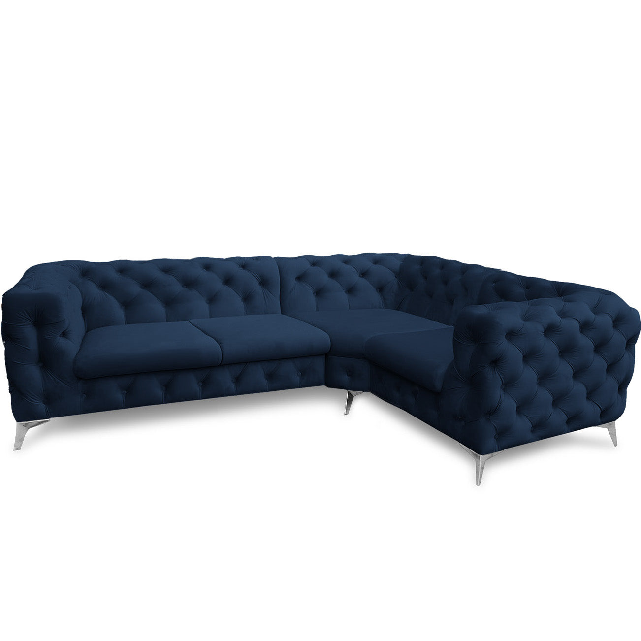 Chesterfield Ecksofa "Velvéria Royale" 262 x 202 cm | ELYFLAIR®