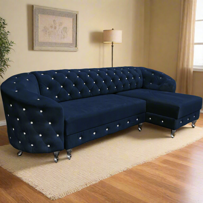 Chesterfield Ecksofa "Regalia" mit Schlaffunktion | ELYFLAIR