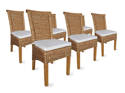 Rattan Esszimmerstuhl "Arvion" | ELYFLAIR®