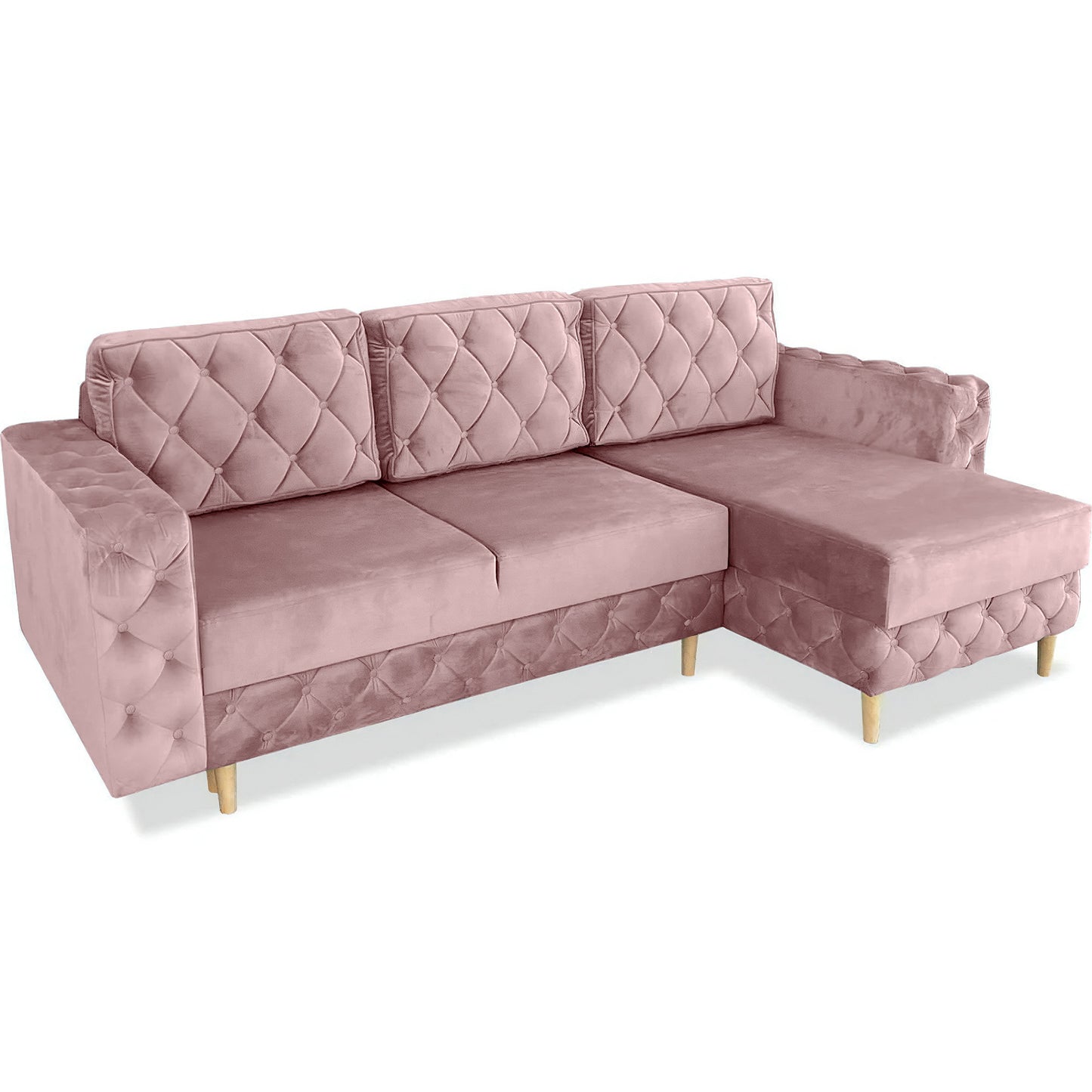 Chesterfield Ecksofa "Velora" mit Schlaffunktion | ELYFLAIR®