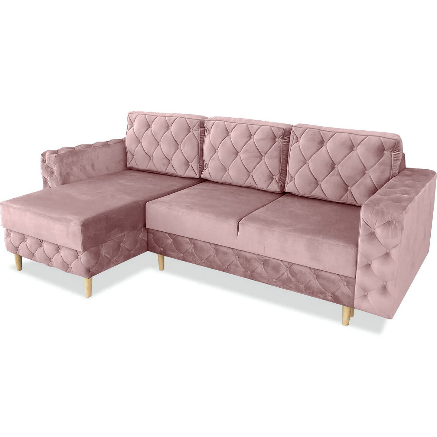 Chesterfield Ecksofa "Velora" mit Schlaffunktion | ELYFLAIR®