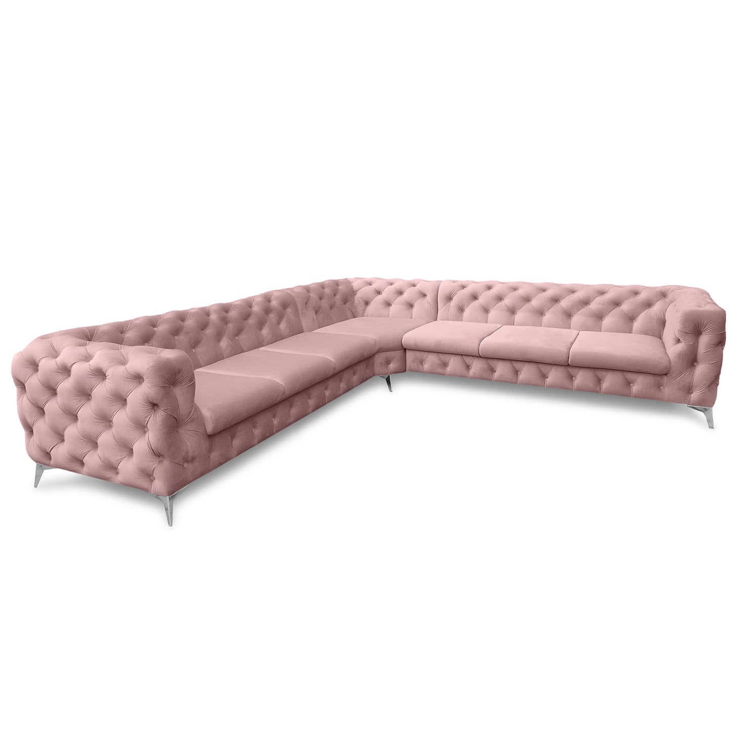 Chesterfield Ecksofa "Velvéria Royale" 323 x 323 cm | ELYFLAIR®