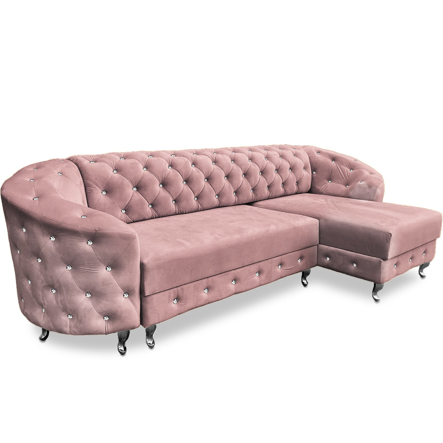 Chesterfield Ecksofa "Regalia" mit Schlaffunktion | ELYFLAIR