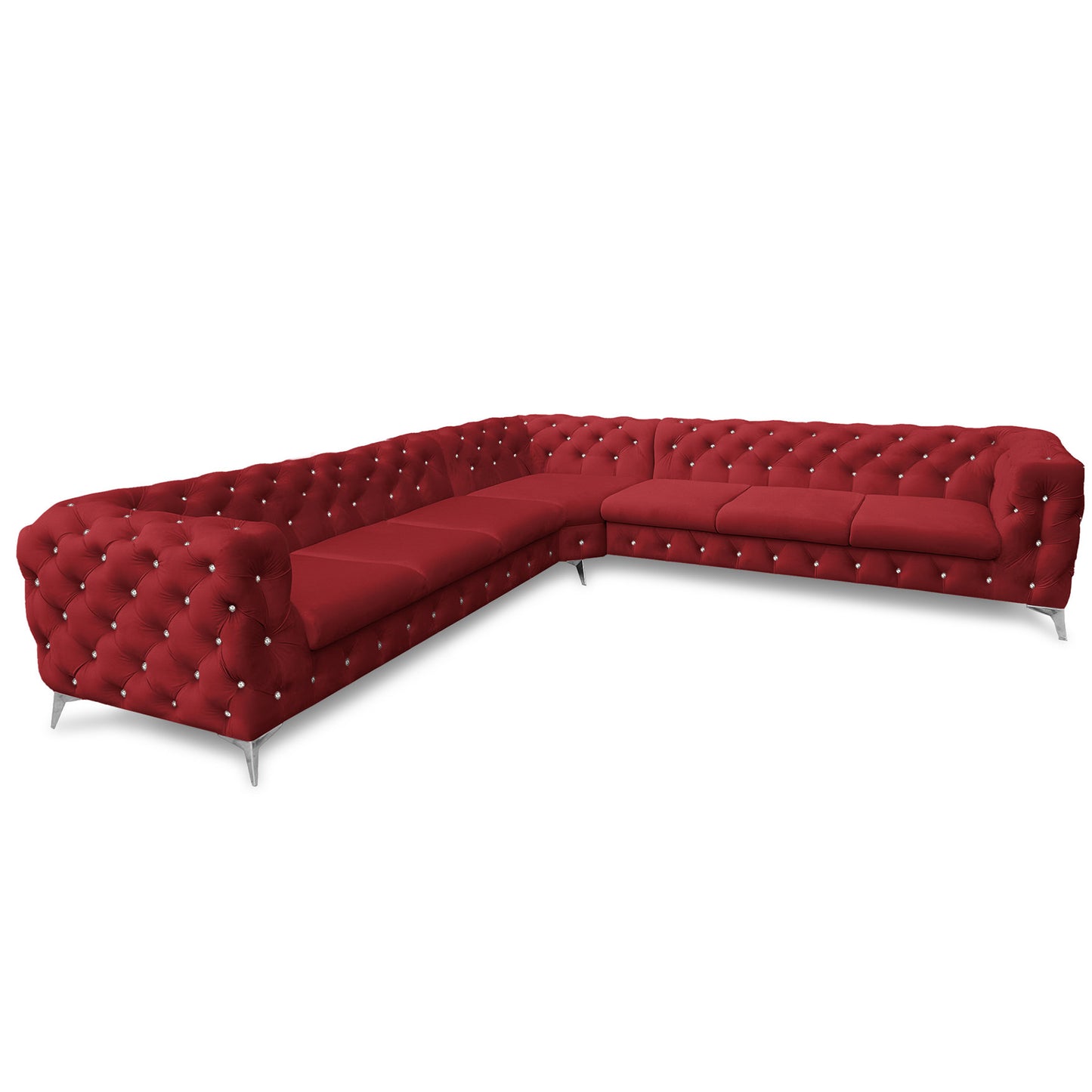 Chesterfield Ecksofa "Velvéria Royale" 323 x 323 cm | ELYFLAIR®