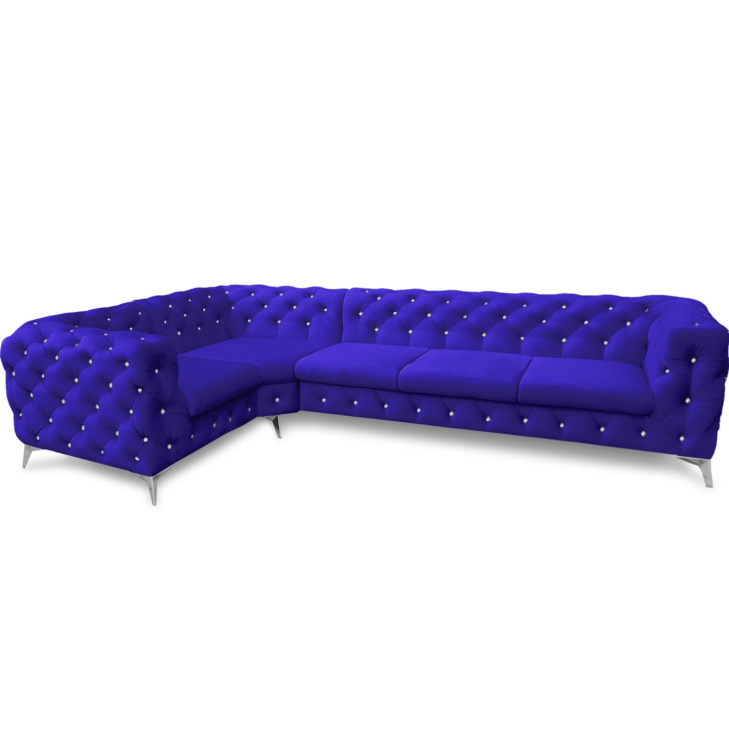 Chesterfield Ecksofa "Velvéria Royale" 323 x 202 cm | ELYFLAIR®