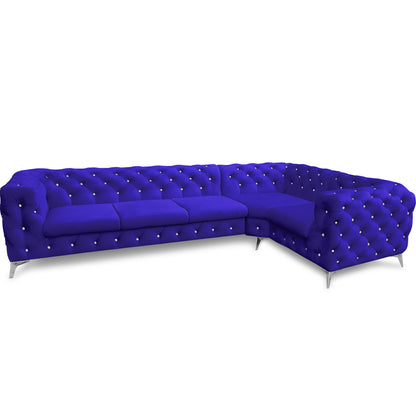 Chesterfield Ecksofa "Velvéria Royale" 323 x 202 cm | ELYFLAIR®