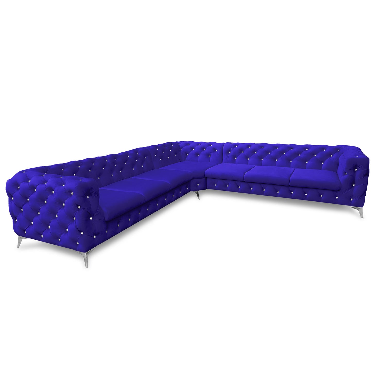 Chesterfield Ecksofa "Velvéria Royale" 323 x 323 cm | ELYFLAIR®