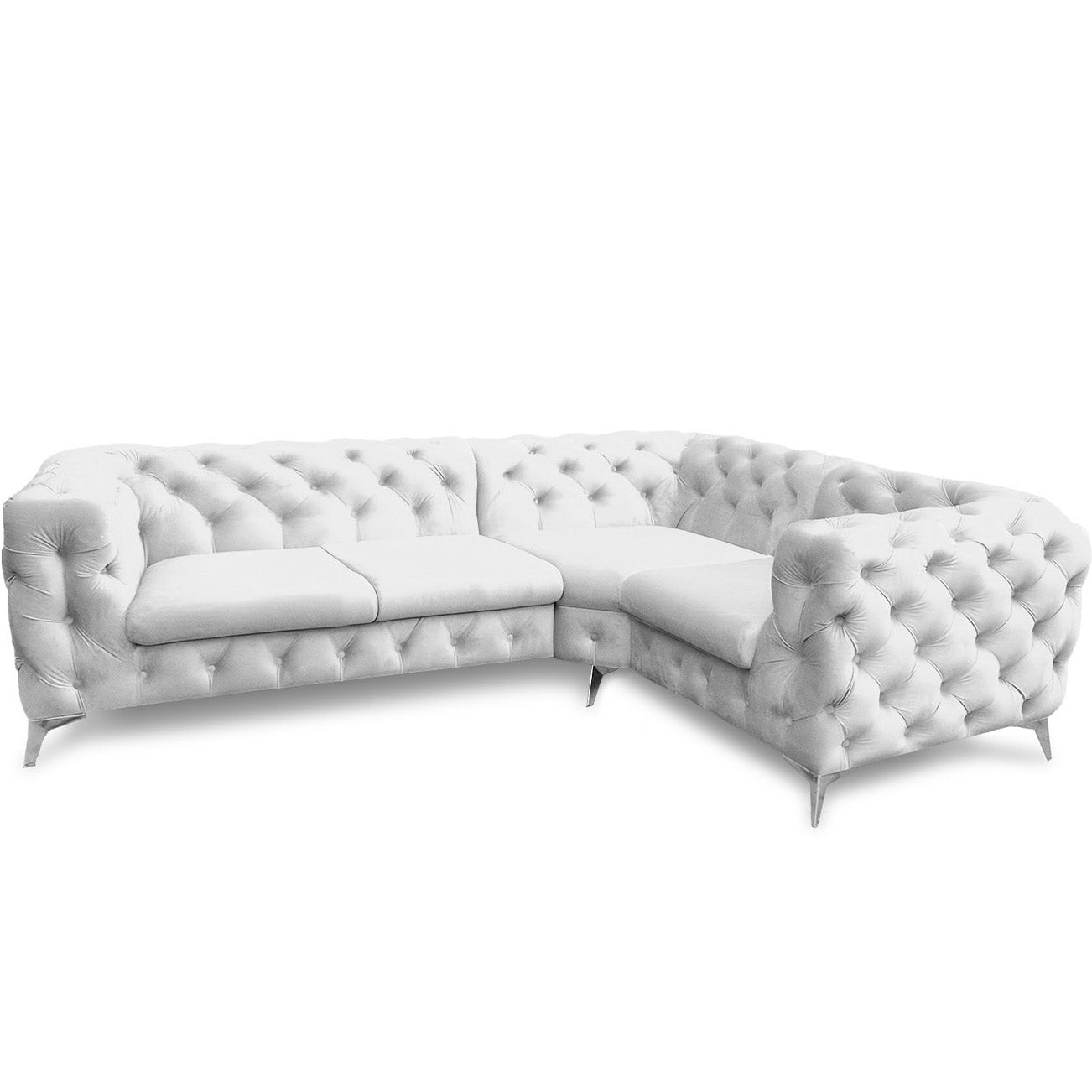 Chesterfield Ecksofa "Velvéria Royale" 262 x 202 cm | ELYFLAIR®