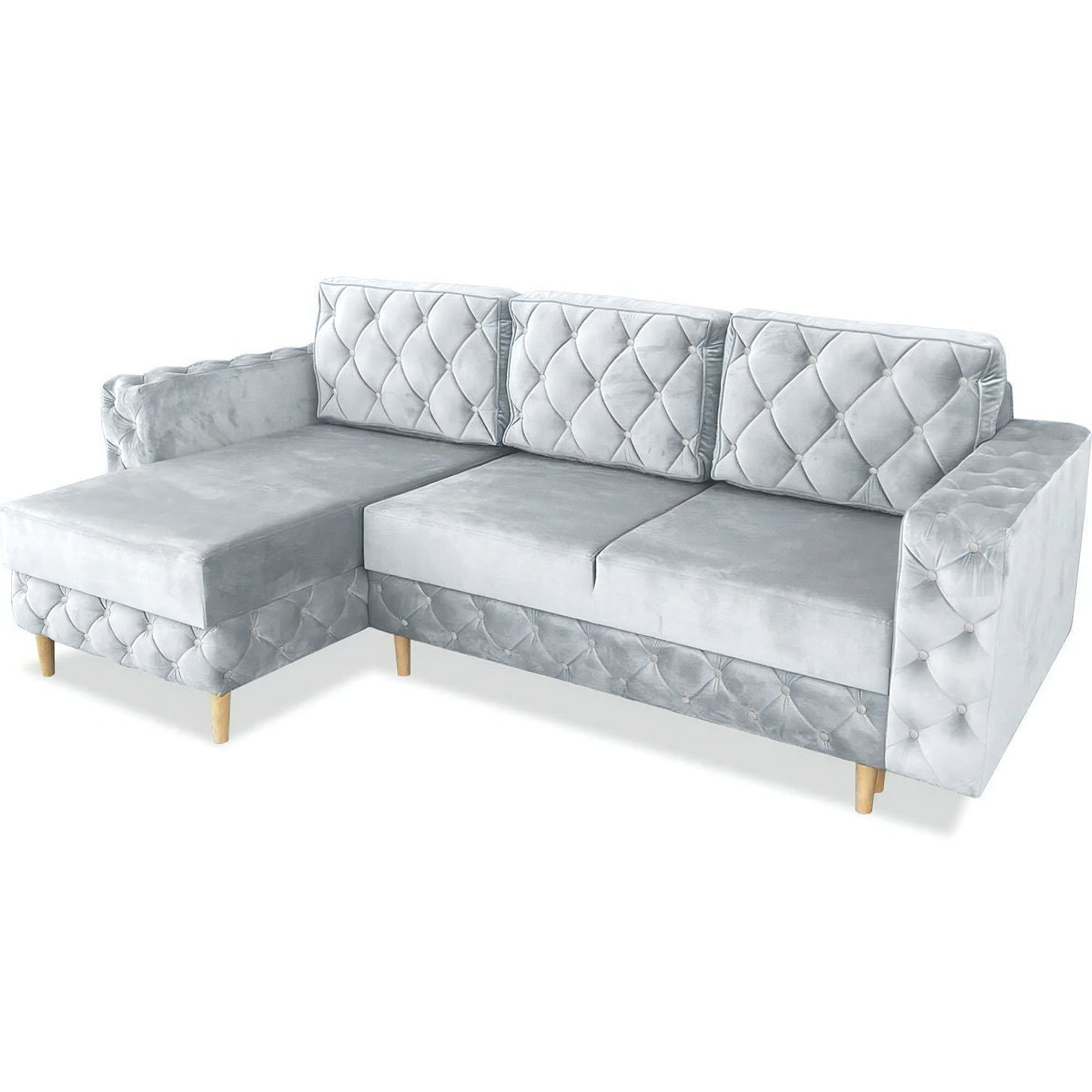 Chesterfield Ecksofa "Velora" mit Schlaffunktion | ELYFLAIR®