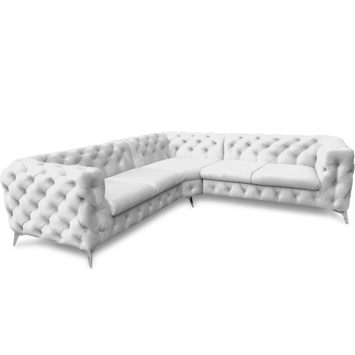 Chesterfield Ecksofa "Velvéria Royale" 262 x 262 cm | ELYFLAIR®