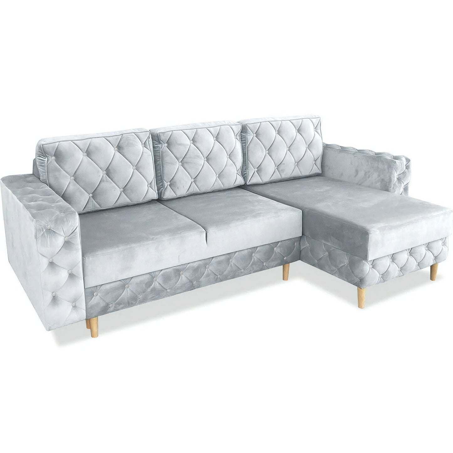 Chesterfield Ecksofa "Velora" mit Schlaffunktion | ELYFLAIR®