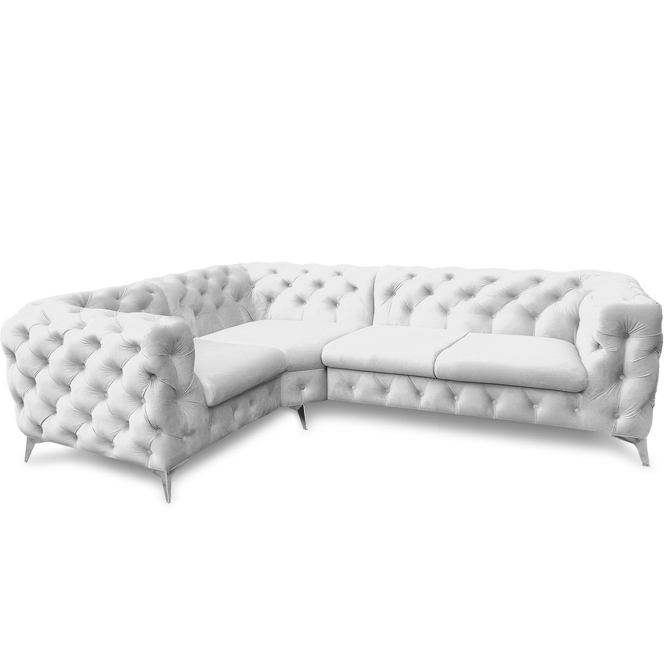 Chesterfield Ecksofa "Velvéria Royale" 262 x 202 cm | ELYFLAIR®