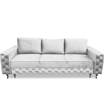 Designer Sofa "Valoran" - 3-Sitzer Sofa mit Schlaffunktion | ELYFLAIR®