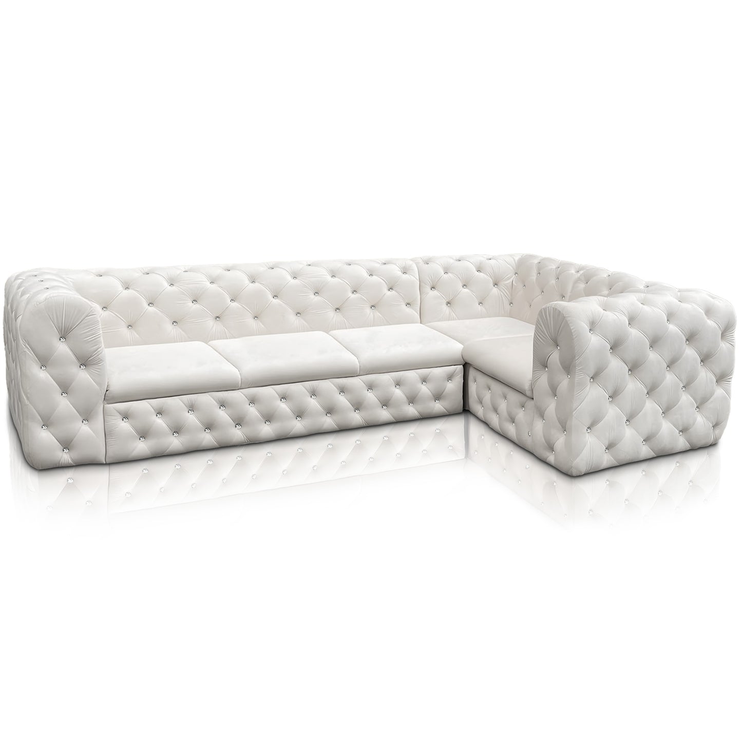 Chesterfield Ecksofa "Château Prestige" 3,11 x 1,90 | ELYFLAIR®